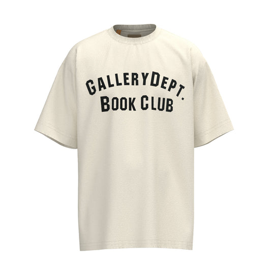 GALLERY Dept T-Shirt - White Unisex Streetwear Limited Edition - **Gallery Dept. Book Club T-Shirt** Introducing the Gallery Dept. Book Club T-Shirt, a perfect blend