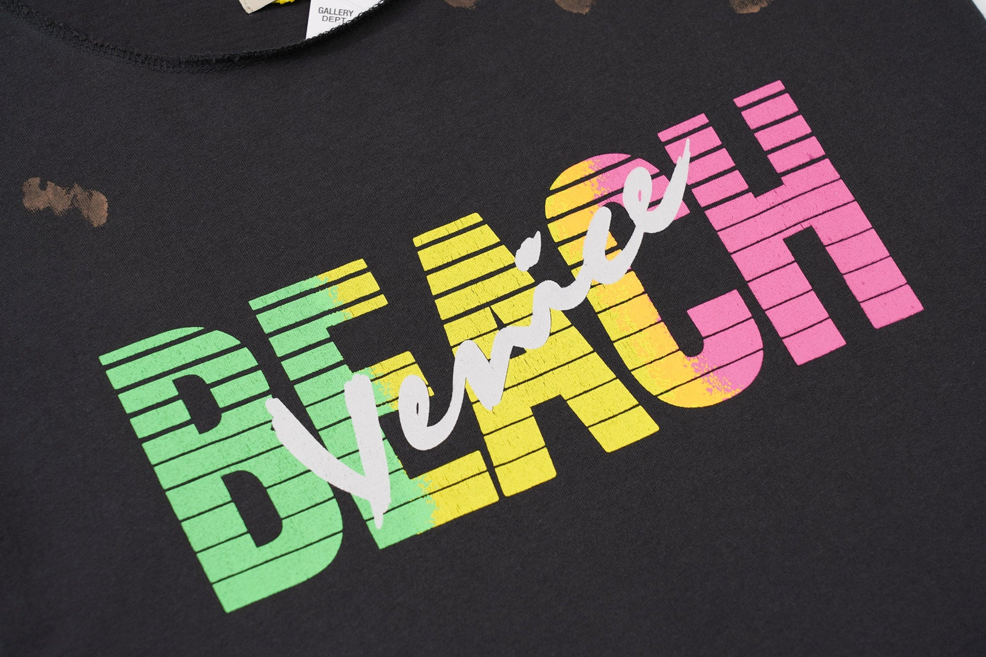 Gallery Dept. T-Shirt - Black Unisex Streetwear Limited Edition - **Gallery Dept. Venice Beach Sleeveless Tee** The Gallery Dept. Venice Beach Sleeveless Tee is a