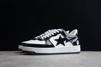 BAPE Sta Low-top Sneakers In And White - Black Unisex Streetwear Limited Edition - **BAPE STA Low-Top Sneakers in Black and White** Introducing the BAPE STA Low-Top Sneakers in