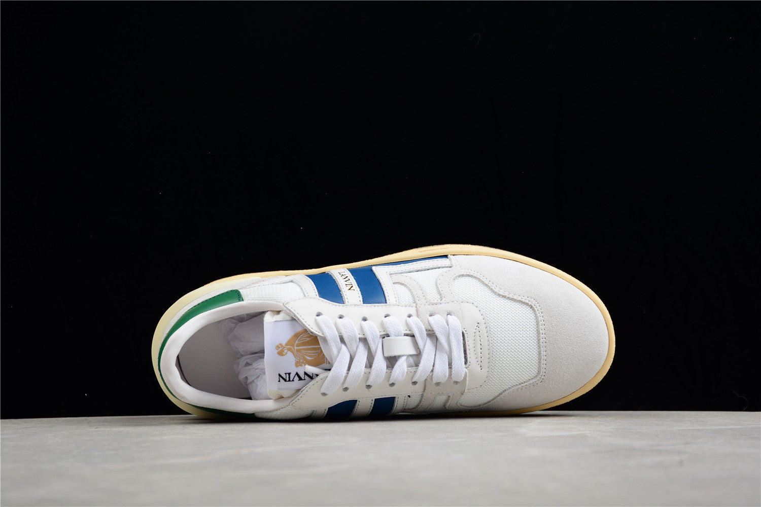 Lanvin Mesh And Suede Sneakers - White Unisex Streetwear Limited Edition - ### Lanvin Mesh and Suede Sneakers Introducing the Lanvin Mesh and Suede Sneakers, a perfect