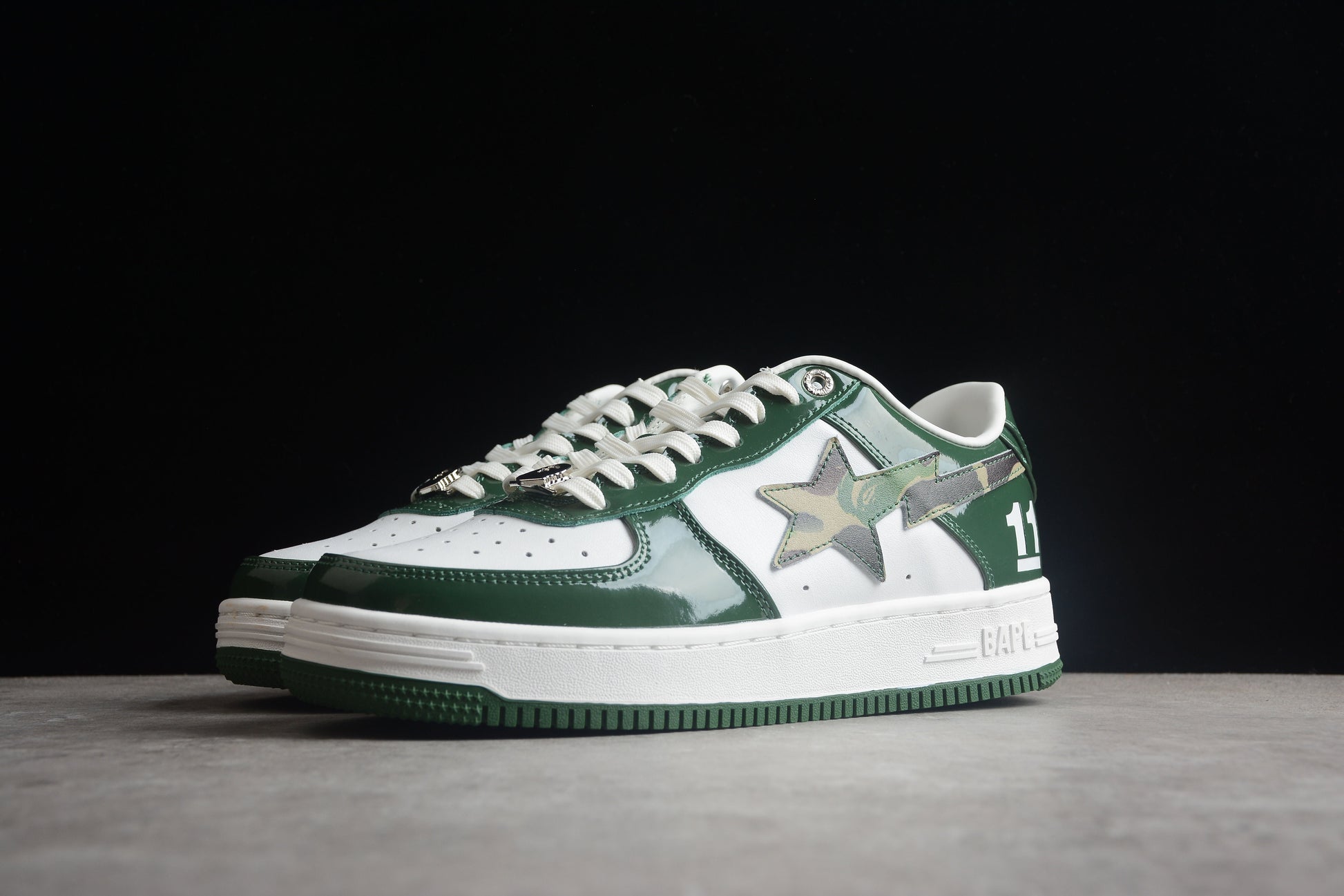 BAPE Sta #11 Low Top Sneakers - White Unisex Streetwear Limited Edition - Introducing the BAPE STA #11 Low Top Sneakers C a bold statement piece designed to