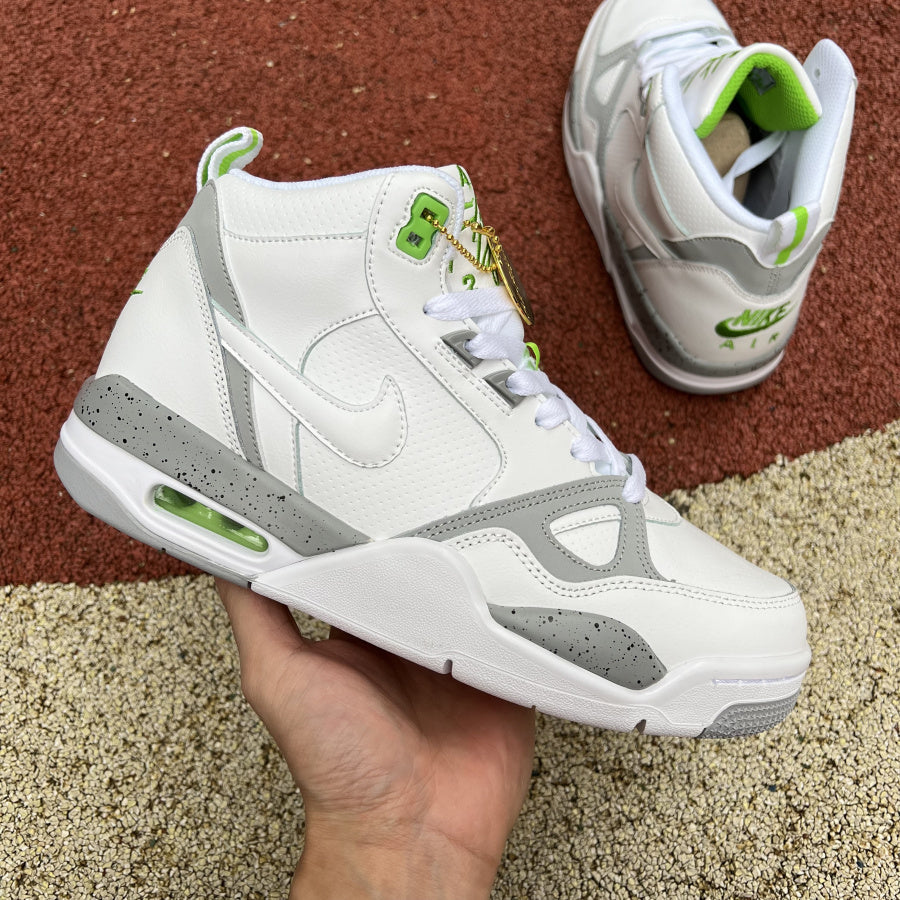 JORDAN 13 'white - Grey - Green' Unisex Streetwear Limited Edition
