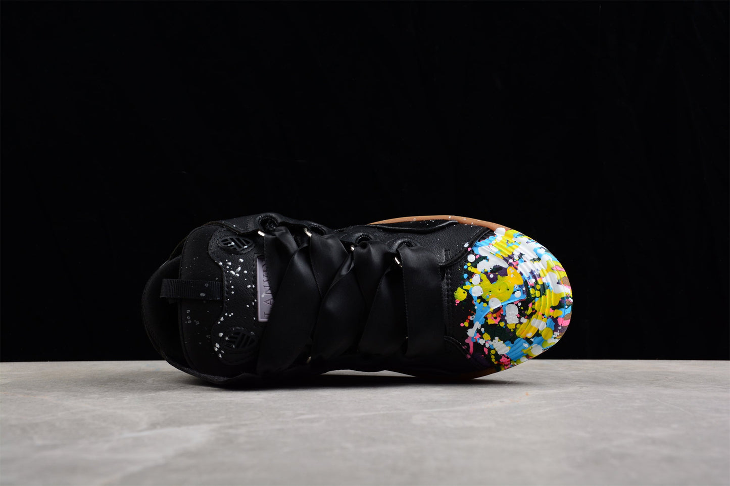 Multicolor Low Top Sneakers - Black Unisex Streetwear Limited Edition - ### Black Multicolor Low Top Sneakers Introducing the Black Multicolor Low Top Sneakers, a bold