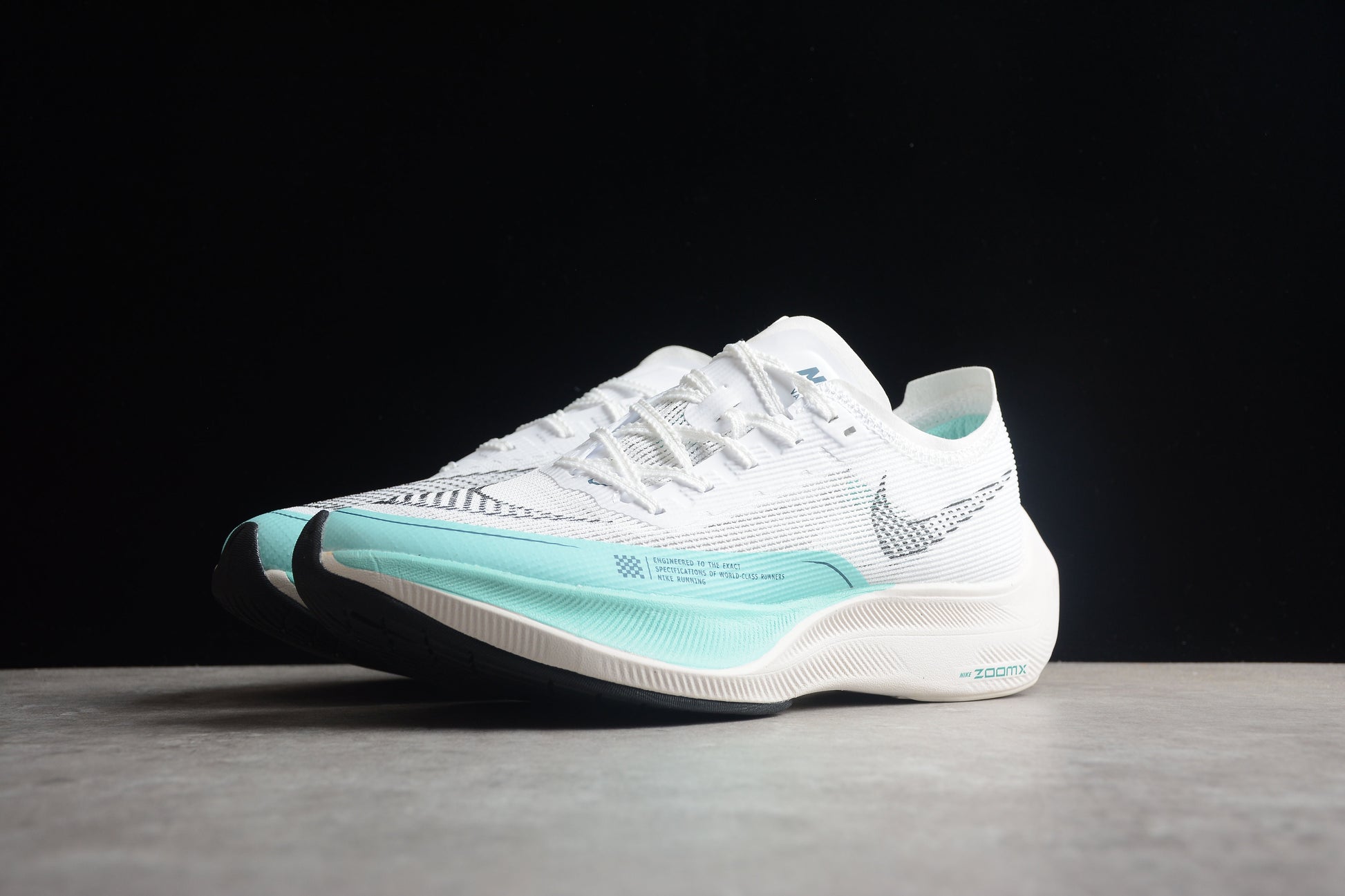 Zoom - Vaporfly Ne - T% 2 Blue-green And - Black Unisex Streetwear Limited Edition