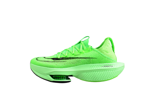 Zoom Alphafly Ne - T% 2 - Green Unisex Streetwear Limited Edition - The Nike Air Zoom Alphafly NEXT% 2 in vibrant green is a premier running shoe