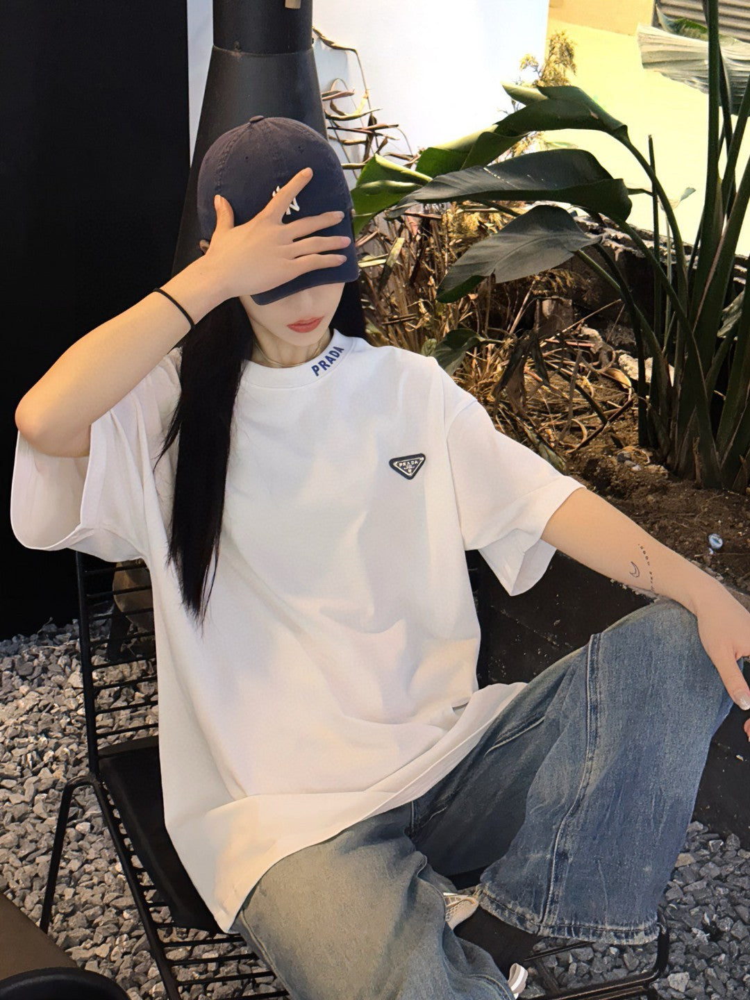 Prada Milano Logo T-Shirt (White) - logo - replica sneakers