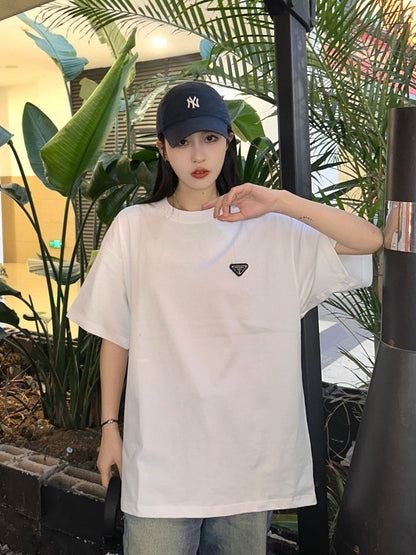 Prada Logo T-Shirt (White) - logo - replica sneakers