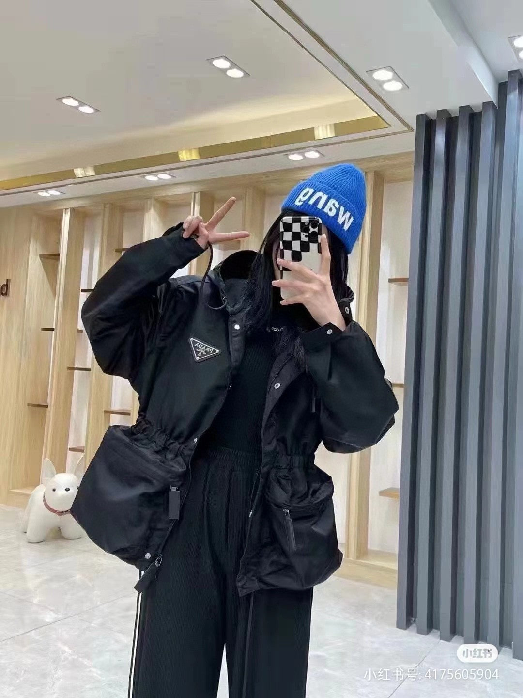 Prada Nylon Hooded Jacket - logo - replica sneakers