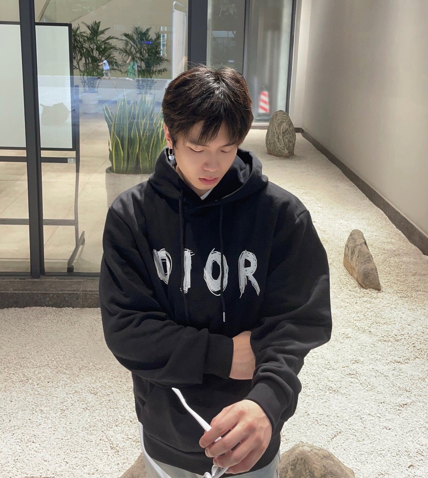 Sudadera Dior con motivo de pinceladas