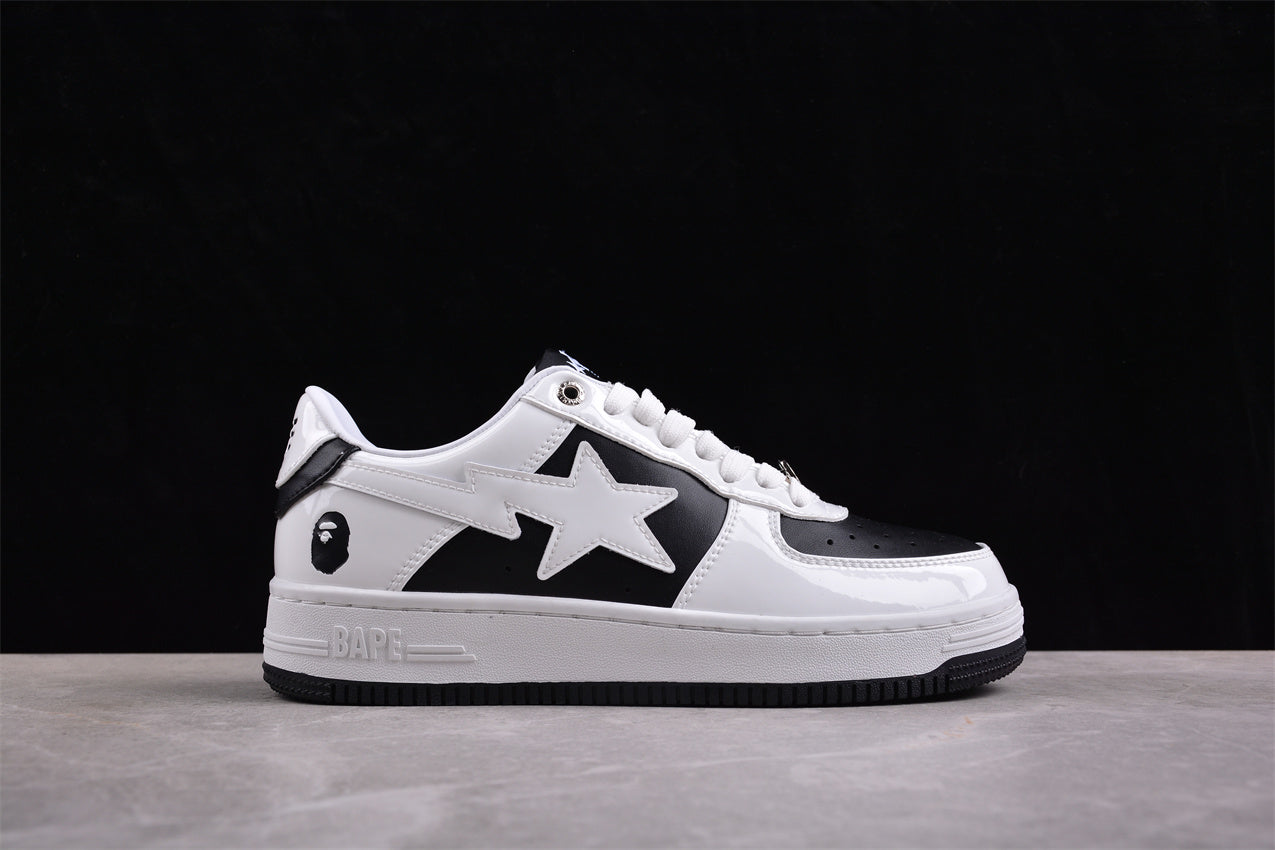 BAPE Sta Low-top Sneakers - Black Unisex Streetwear Limited Edition - **BAPE STA Low-Top Sneakers** Introducing the BAPE STA Low-Top Sneakers, a perfect blend of streetwear