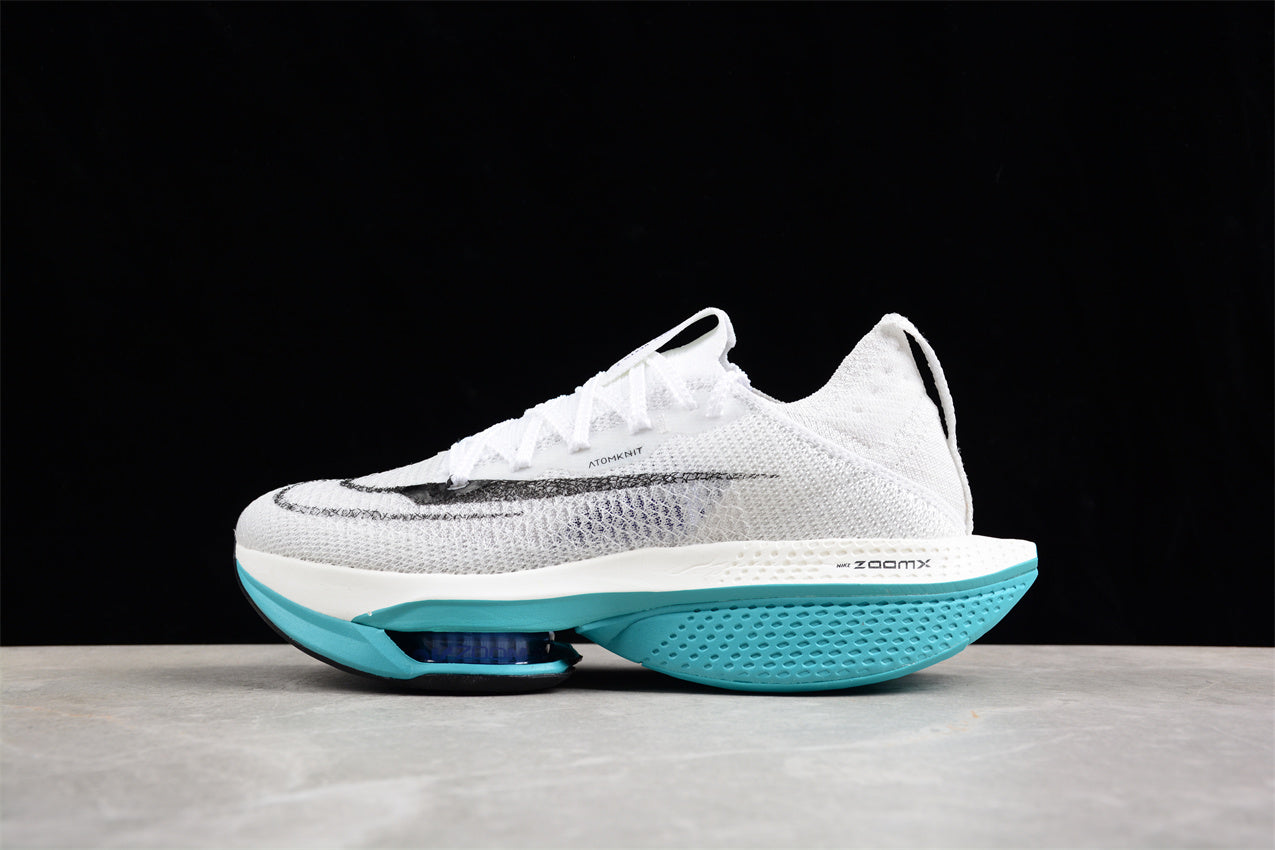 Zoom Alphafly Ne - T% 2 And Turquoise - White Unisex Streetwear Limited Edition - Introducing the Nike Air Zoom Alphafly NEXT% 2, a top-tier running shoe engineered for elite