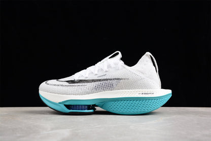 Zoom Alphafly Ne - T% 2 And Turquoise - White Unisex Streetwear Limited Edition - Introducing the Nike Air Zoom Alphafly NEXT% 2, a top-tier running shoe engineered for elite