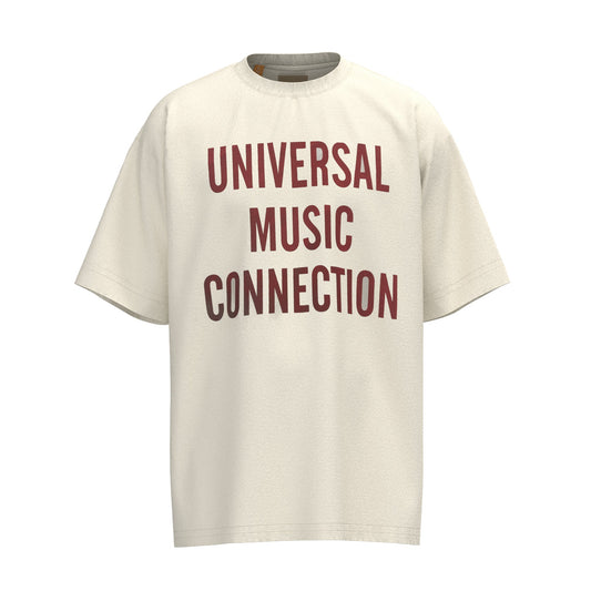 GALLERY Dept T-Shirt - White Unisex Streetwear Limited Edition - **Gallery Dept. Universal Music Connection T-Shirt** Introducing the Gallery Dept. Universal Music Connection T-Shirt, a