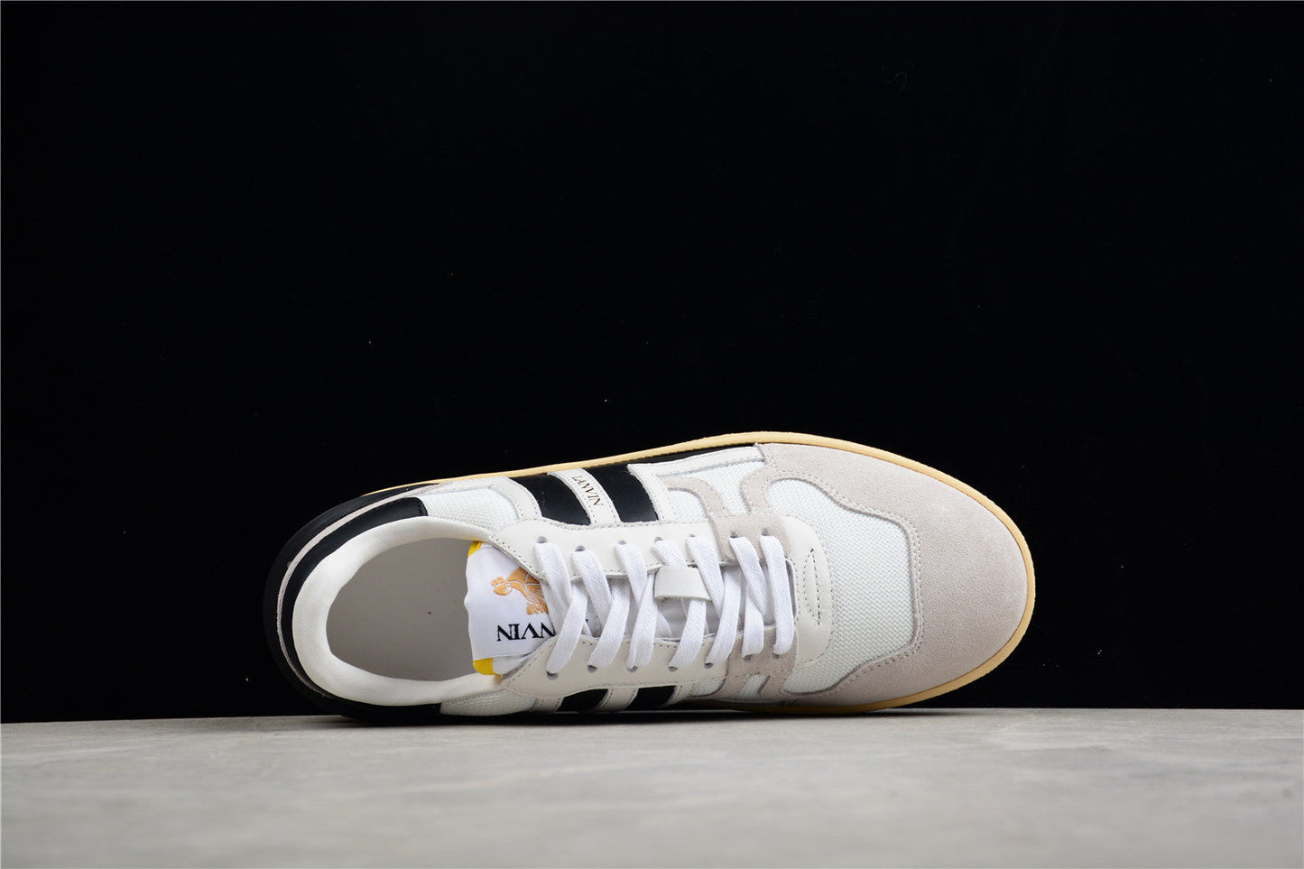 Lanvin Mesh And Suede Sneakers - Black Unisex Streetwear Limited Edition - ### Lanvin Mesh and Suede Sneakers Discover the perfect blend of style and comfort with