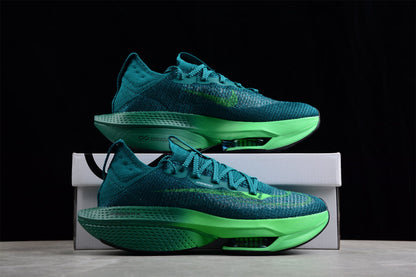 Zoom Alphafly Ne - T% 2 Shoes - Green Unisex Streetwear Limited Edition - Introducing the Zoom Alphafly NEXT%, a game-changer in the world of running shoes. This dynamic
