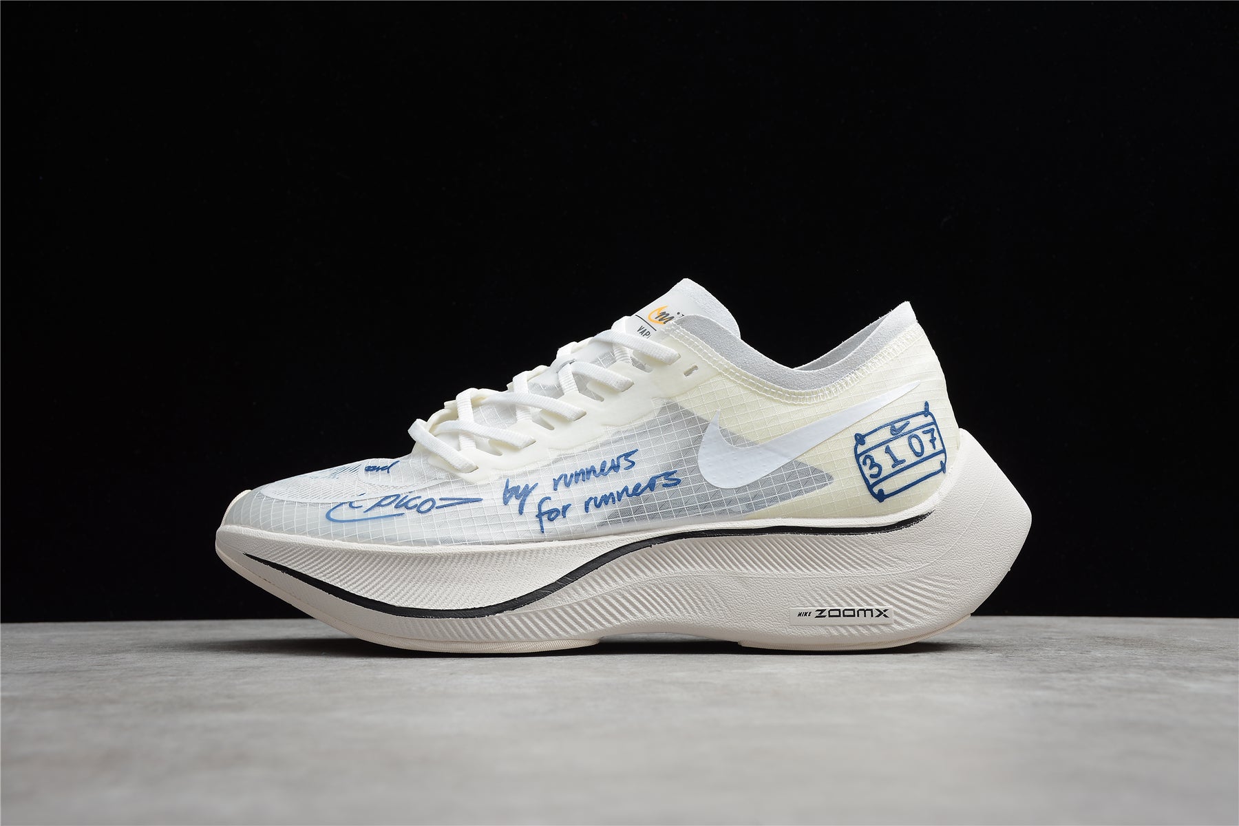 Zoom - Vaporfly Ne - T% 2 And Blue - White Unisex Streetwear Limited Edition