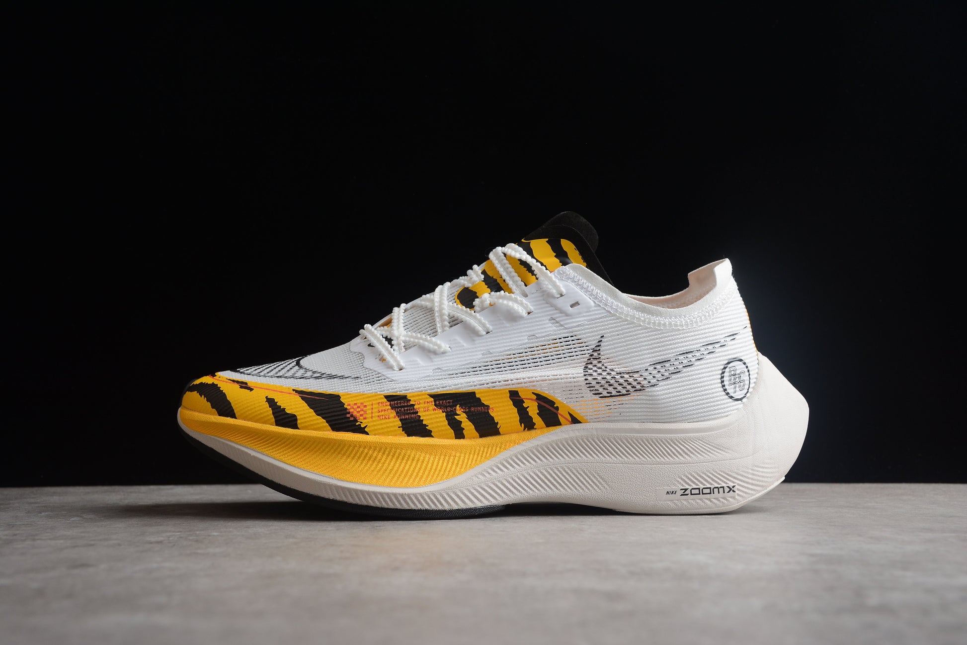Zoom - Vaporfly Ne - T% 2 Black white And Yellow Shoes Unisex Streetwear Limited Edition