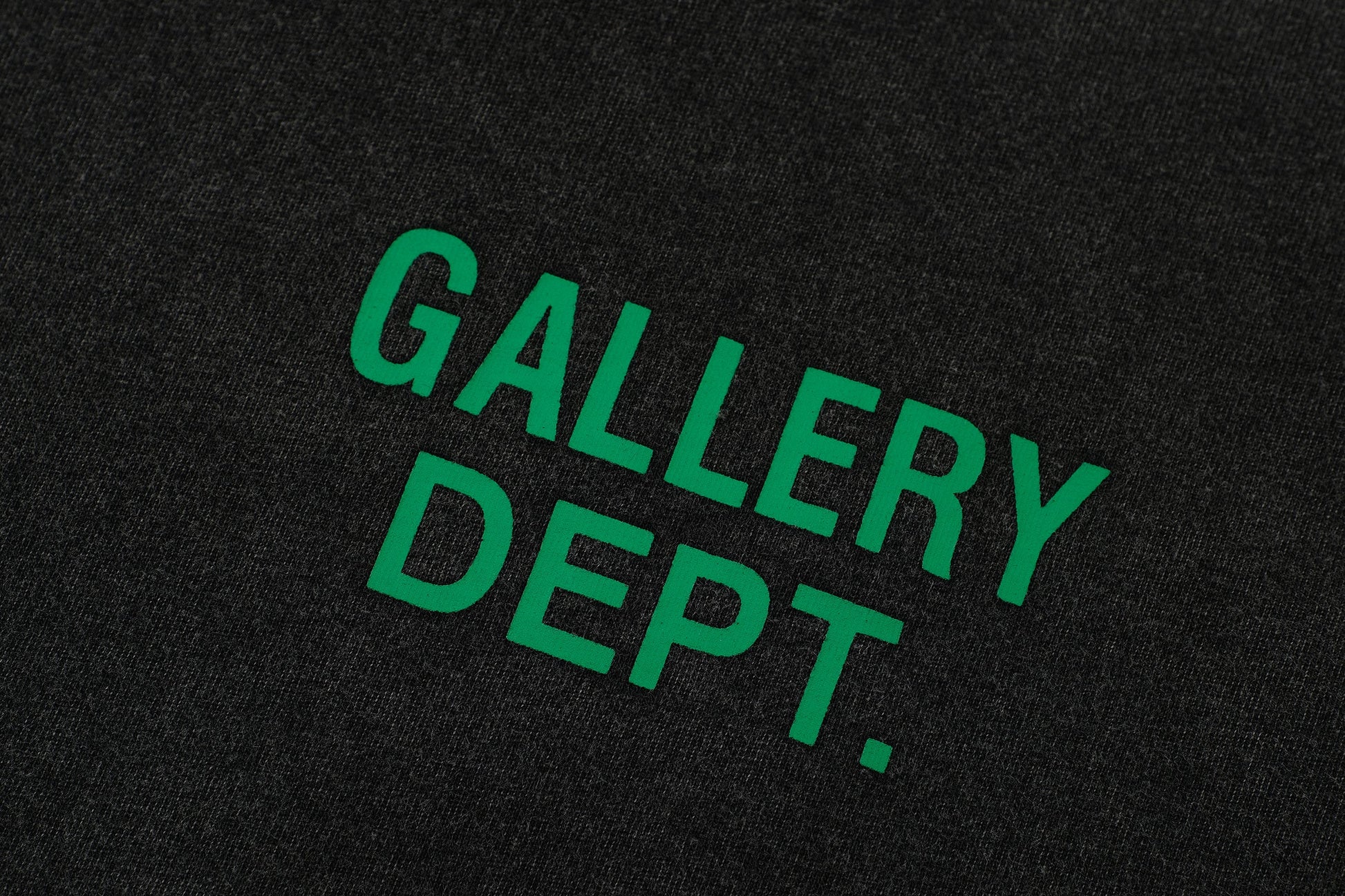 Gallery Dept. T-Shirt - Black Unisex Streetwear Limited Edition - Introducing the Gallery Dept. Hand-Painted Leaf Graphic T-Shirt, a perfect blend of artistry and streetwear.