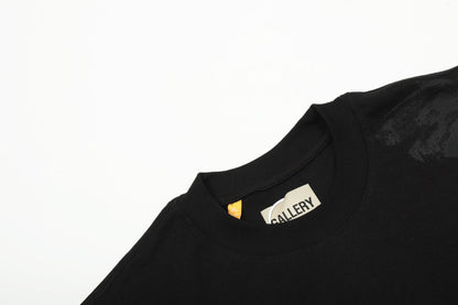 GALLERY Dept T-Shirt - Red Unisex Streetwear Limited Edition - Introducing the Gallery Dept. Mud-Dyed Hand-Painted Distressed Short Sleeve T-Shirt, a masterpiece that blends artisanal