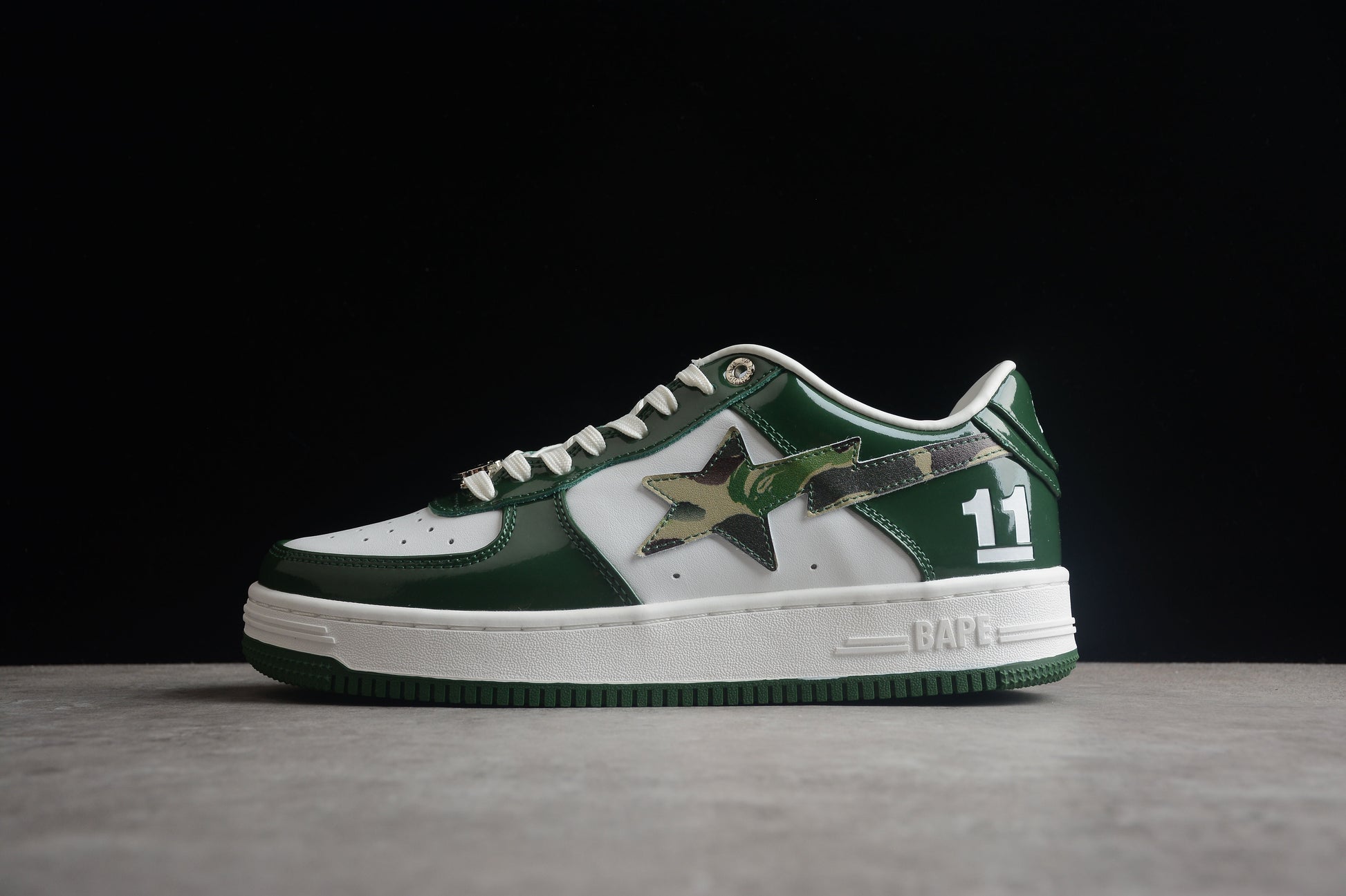 BAPE Sta #11 Low Top Sneakers - White Unisex Streetwear Limited Edition - Introducing the BAPE STA #11 Low Top Sneakers C a bold statement piece designed to