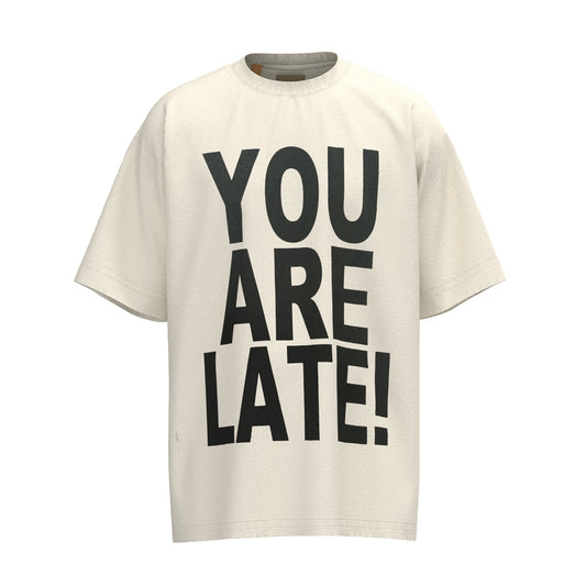 GALLERY Dept T-Shirt - Black Unisex Streetwear Limited Edition - **Gallery Dept. 'You Are Late!' T-Shirt** Make a bold statement with the Gallery Dept. 'You