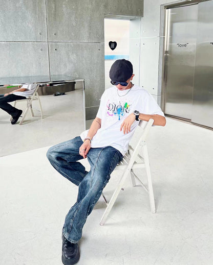 Camiseta gráfica Dior Color Splash