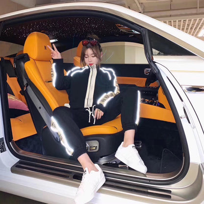 Chaqueta deportiva con rayas y logo GG de Gucci - Negra