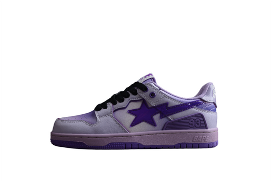 BAPE Sta Low-top Gradient Sneakers - Purple Unisex Streetwear Limited Edition - **BAPE STA Low-Top Purple Gradient Sneakers** Introducing the BAPE STA Low-Top Purple Gradient Sneakers, a
