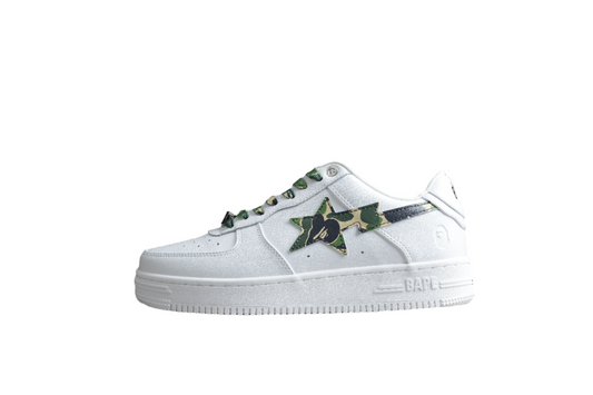 BAPE Sta Camo Edition Sneakers - White Unisex Streetwear Limited Edition - ### BAPE STA White Camo Edition Sneakers Introducing the BAPE STA White Camo Edition Sneakers,