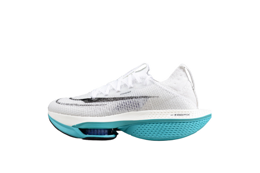Zoom Alphafly Ne - T% 2 And Turquoise - White Unisex Streetwear Limited Edition - Introducing the Nike Air Zoom Alphafly NEXT% 2, a top-tier running shoe engineered for elite