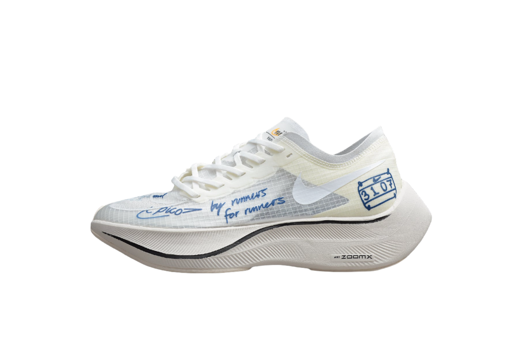 Zoom - Vaporfly Ne - T% 2 And Blue - White Unisex Streetwear Limited Edition
