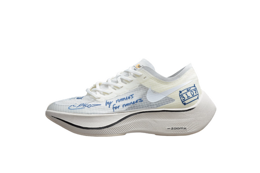 Zoom - Vaporfly Ne - T% 2 And Blue - White Unisex Streetwear Limited Edition