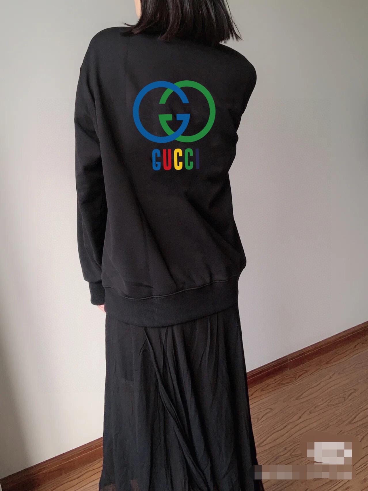 Sudadera Gucci con logo de doble G entrelazada - Negra