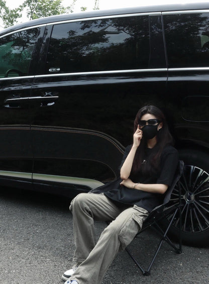 Camiseta Gucci con logo vintage (negra)