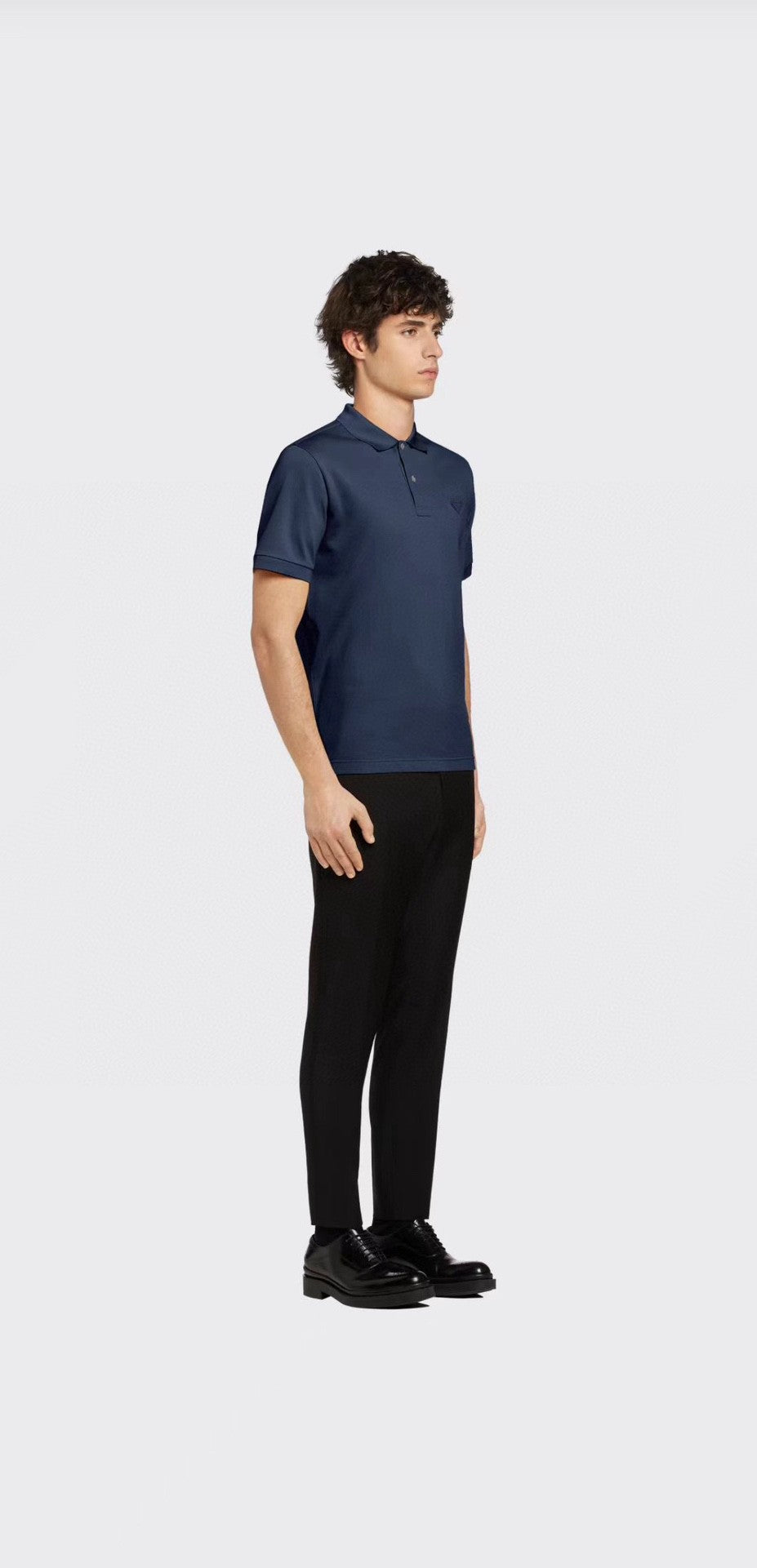 Prada Classic Navy Polo Shirt - logo - replica sneakers