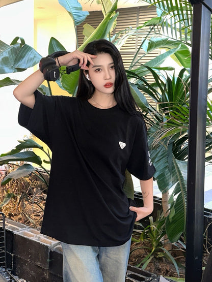 Prada Logo T-Shirt (Black) - logo - replica sneakers