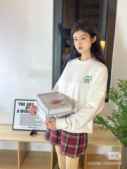 Sudadera Gucci con logo de doble G entrelazada - Crudo