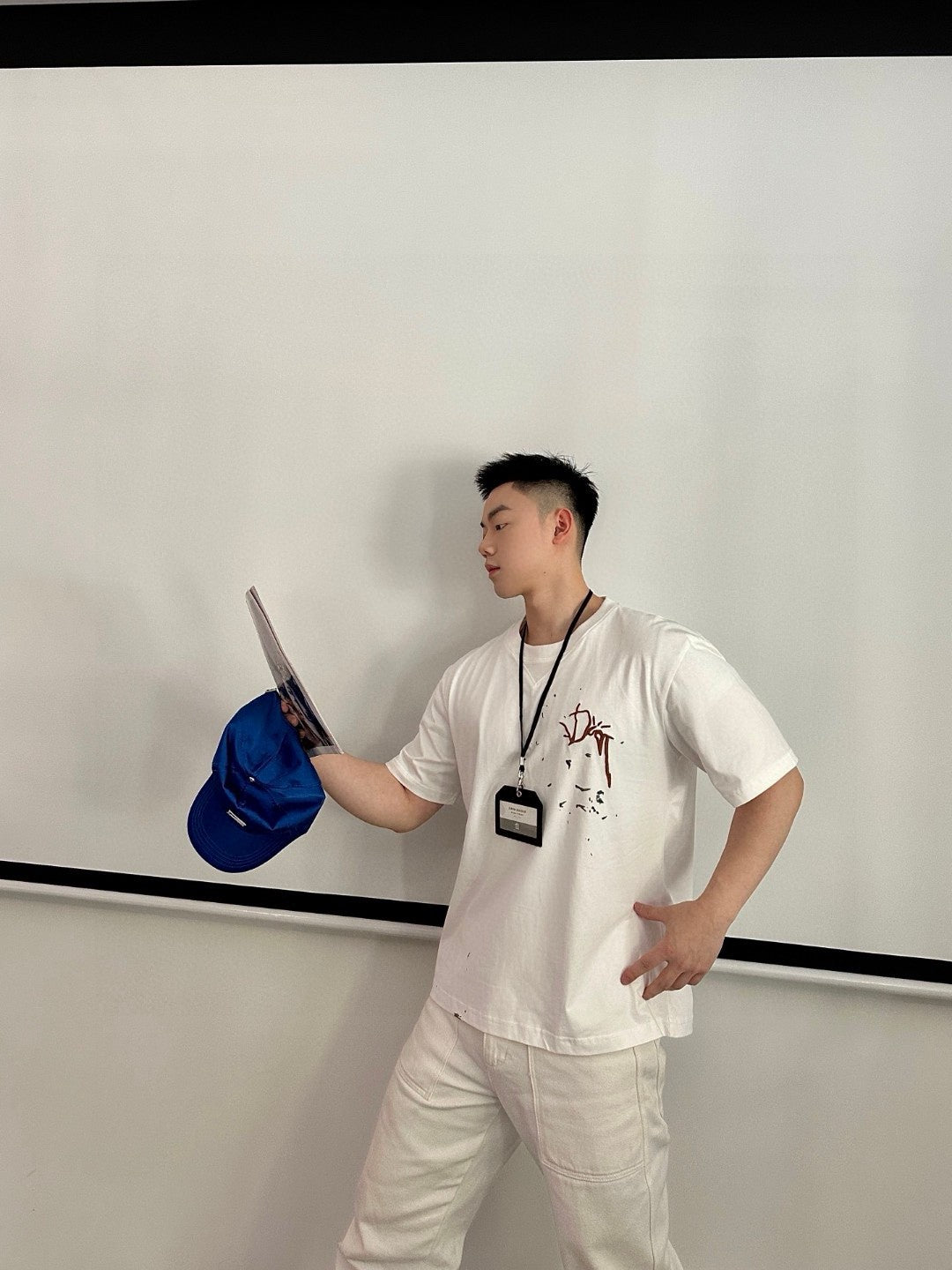 Camiseta Dior Artistic Splatter (Blanca)