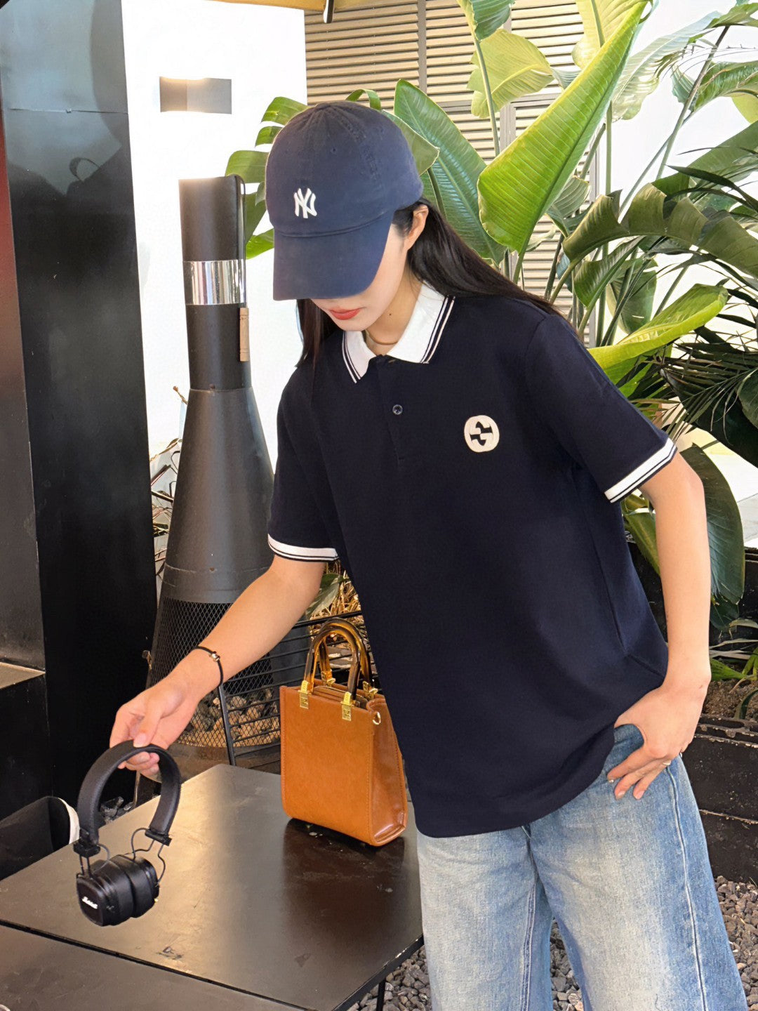 Polo azul marino de Gucci 