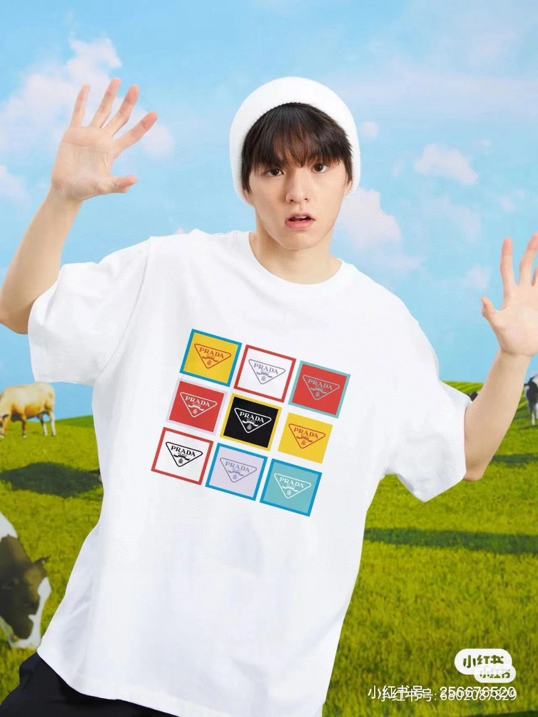 Prada Pop Art Logo T-Shirt - logo - replica sneakers
