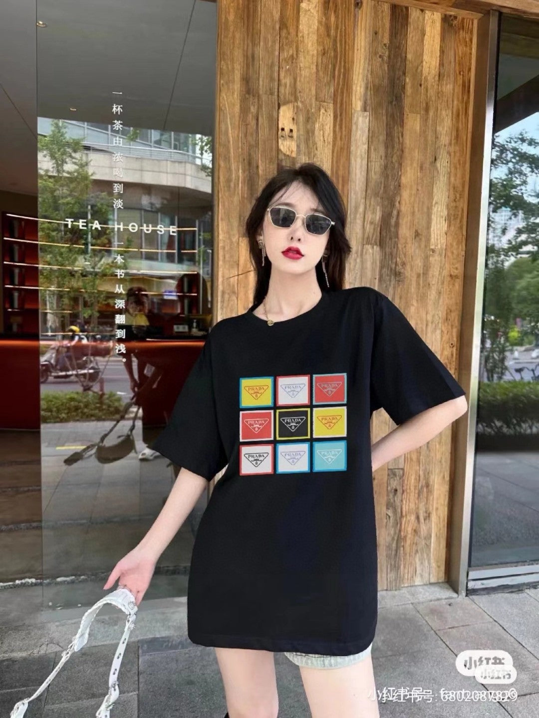 Prada Pop Art Logo T-Shirt (Black) - logo - replica sneakers