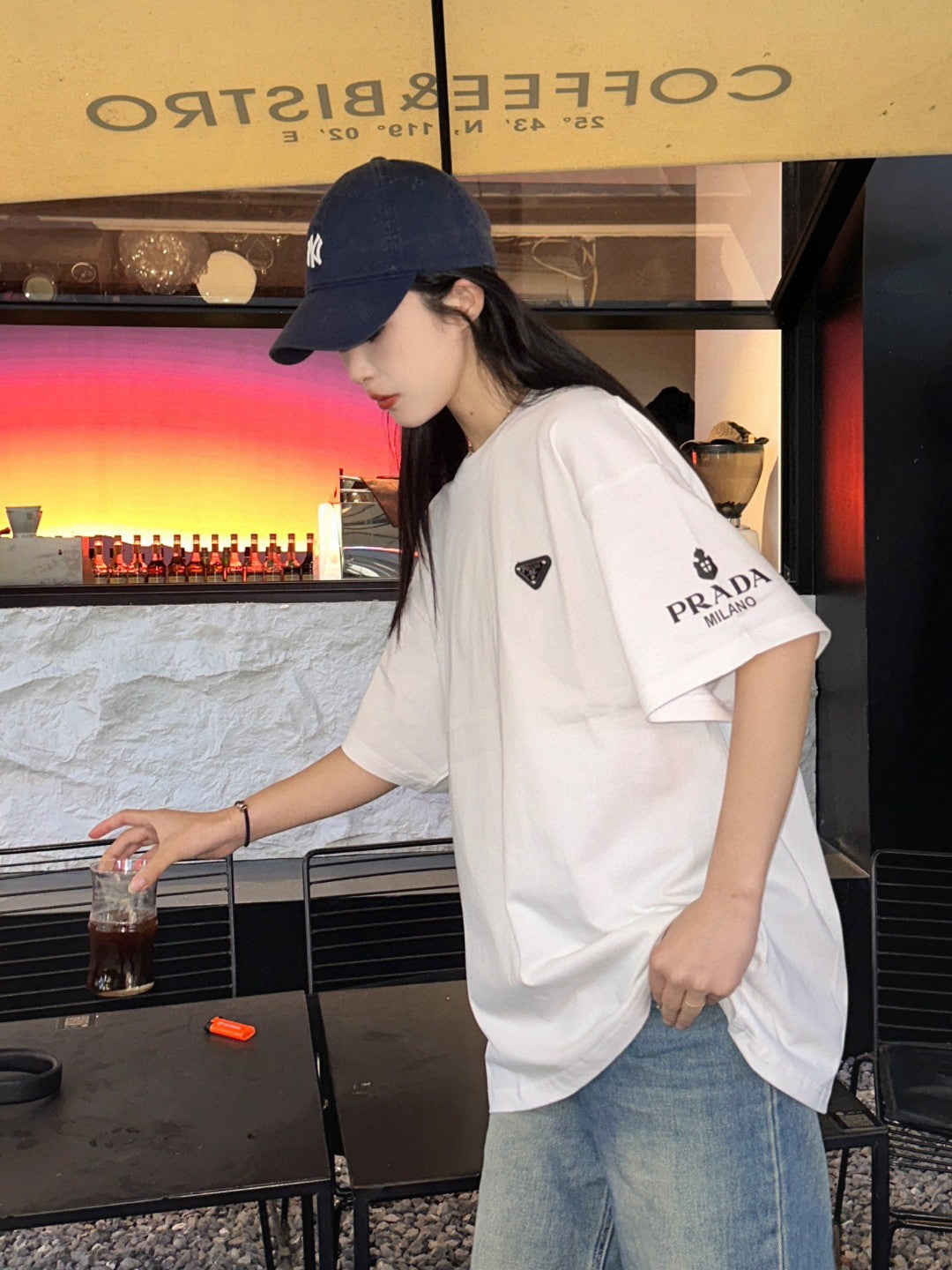 Prada Logo T-Shirt (White) - logo - replica sneakers