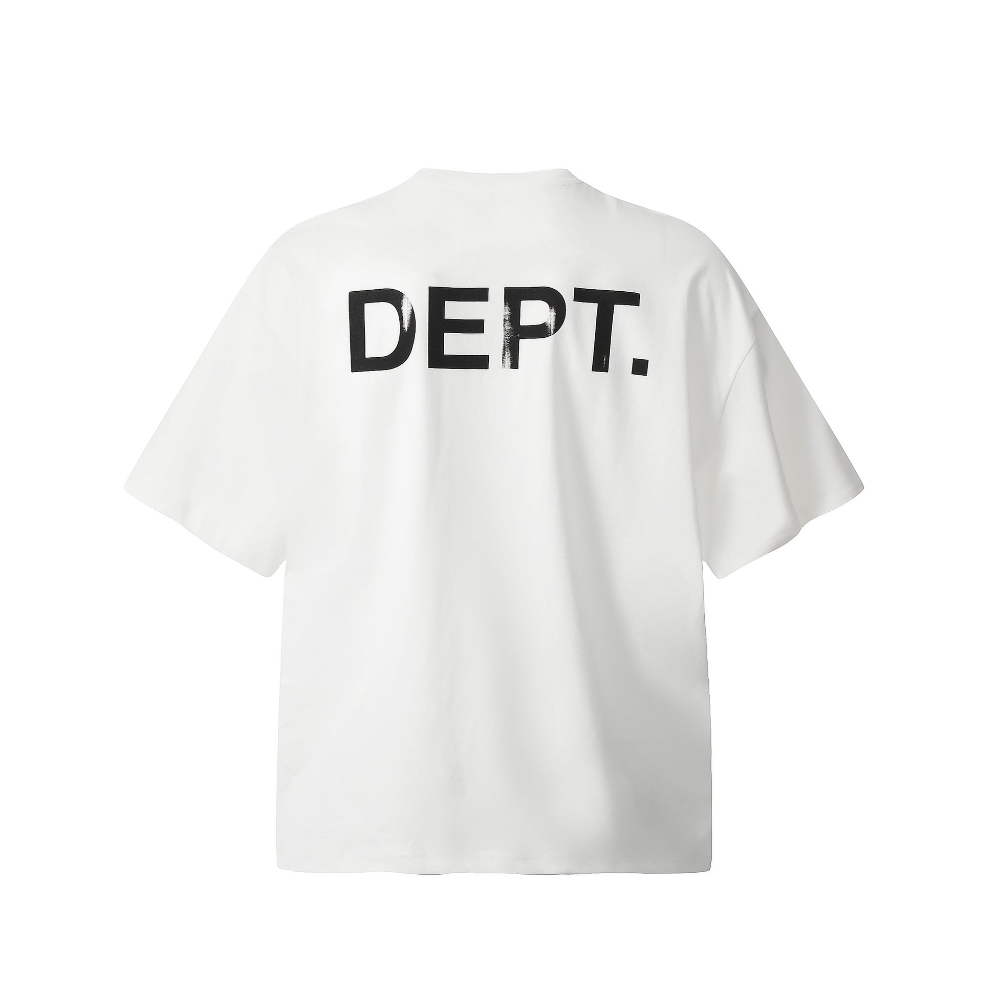 GALLERY Dept 24ss T-Shirt - White Unisex Streetwear Limited Edition - Introducing the Gallery Dept. Hand-Painted Distressed T-Shirt in Deep Red, a unique piece that embodies