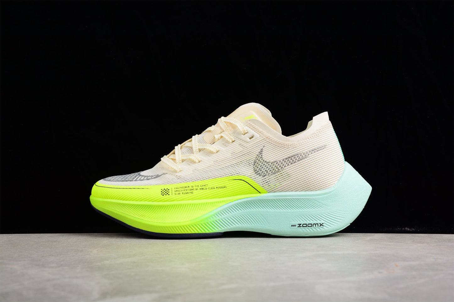 Zoom - Vaporfly Ne - T% 2 Cream neon And Teal - Green Unisex Streetwear Limited Edition