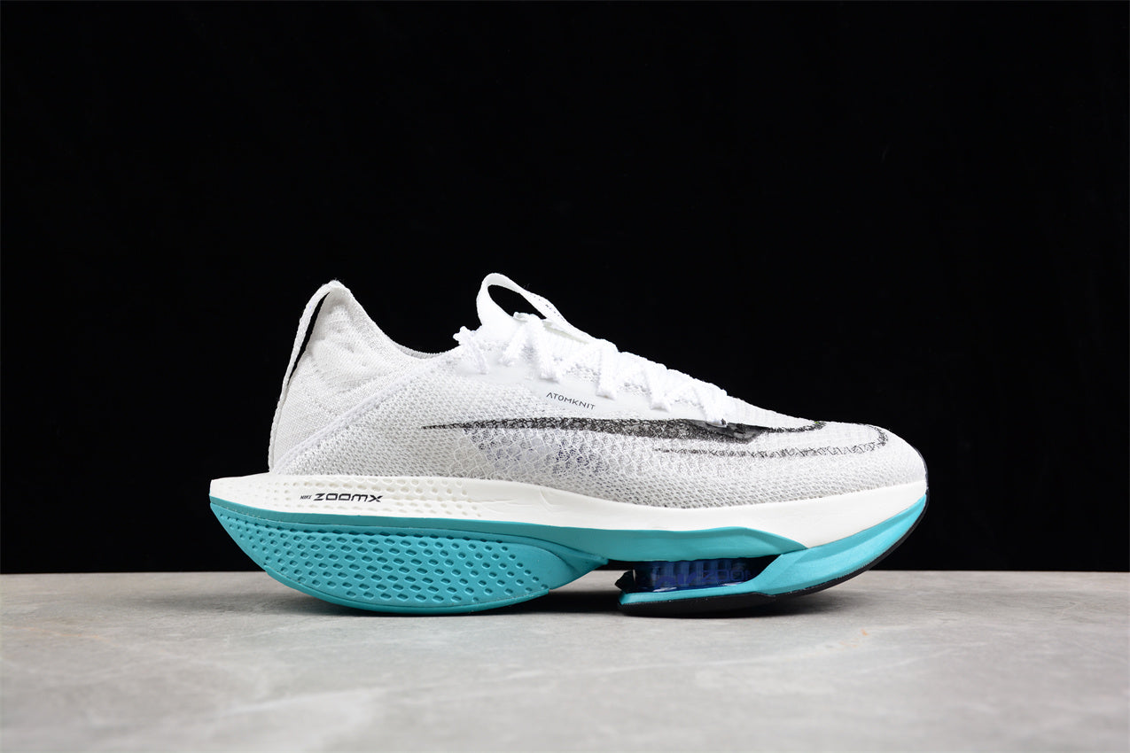 Zoom Alphafly Ne - T% 2 And Turquoise - White Unisex Streetwear Limited Edition - Introducing the Nike Air Zoom Alphafly NEXT% 2, a top-tier running shoe engineered for elite