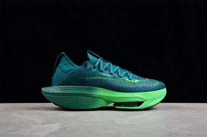 Zoom Alphafly Ne - T% 2 Shoes - Green Unisex Streetwear Limited Edition - Introducing the Zoom Alphafly NEXT%, a game-changer in the world of running shoes. This dynamic