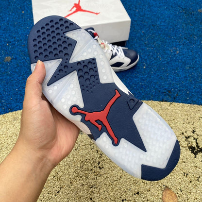 Jordan 6 Retro Olympic - Black Unisex Streetwear Limited Edition