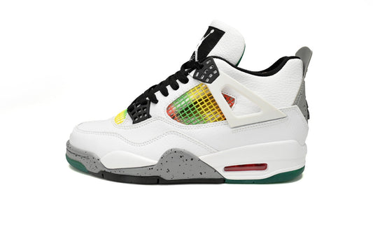 Jordan Wmns 4 Retro Jamaica Green - White Unisex Streetwear Limited Edition
