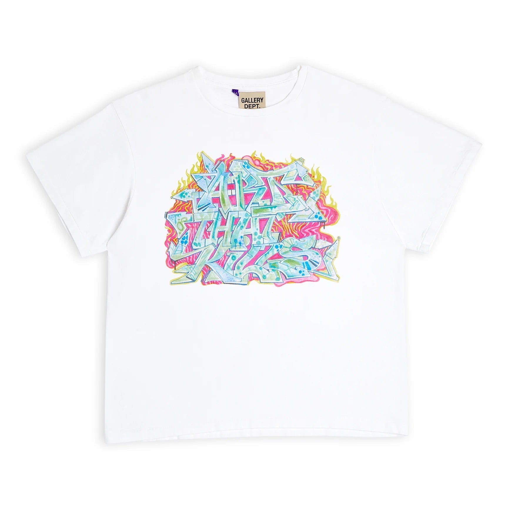GALLERY Dept Atk Graffiti Tee T-Shirt - White Unisex Streetwear Limited Edition - Introducing the Gallery Dept. Graffiti Graphic T-Shirt, a dynamic piece that captures the essence of