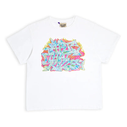 GALLERY Dept Atk Graffiti Tee T-Shirt - White Unisex Streetwear Limited Edition - Introducing the Gallery Dept. Graffiti Graphic T-Shirt, a dynamic piece that captures the essence of